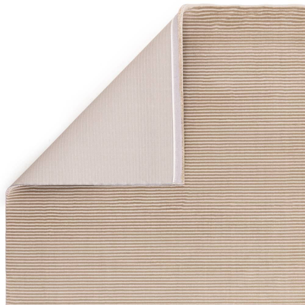 Plain Stripe Beige Kuza Rug - 200cm x 290cm