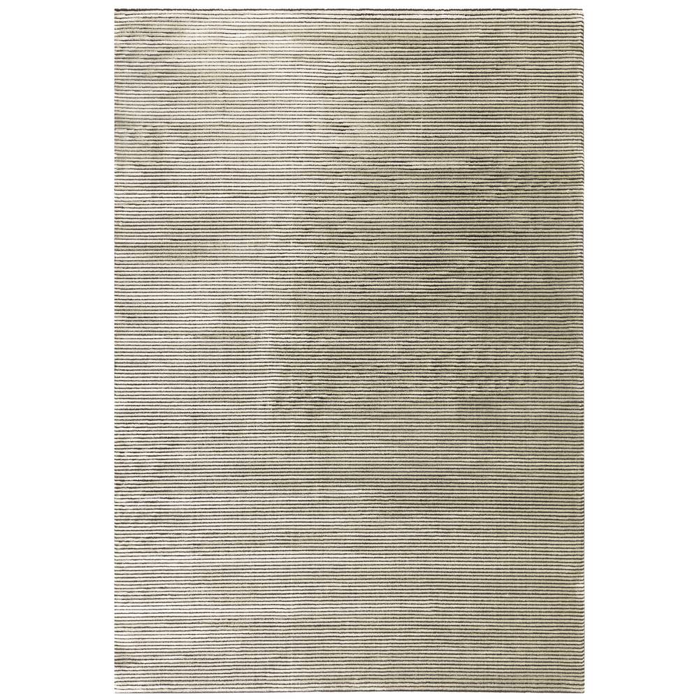 Plain Stripe Khaki Kuza Rug - 200cm x 290cm