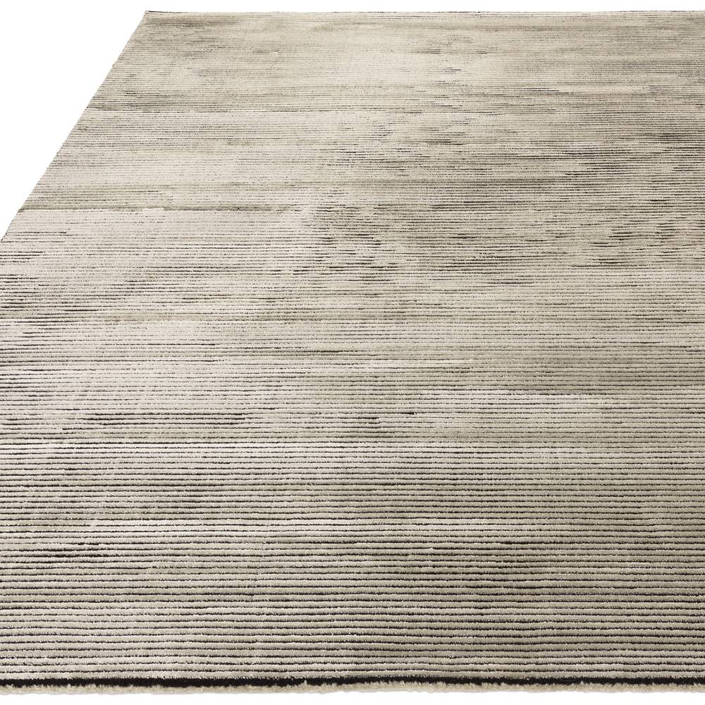 Plain Stripe Khaki Kuza Rug - 200cm x 290cm