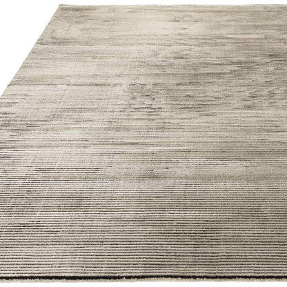Plain Stripe Khaki Kuza Rug - 200cm x 290cm
