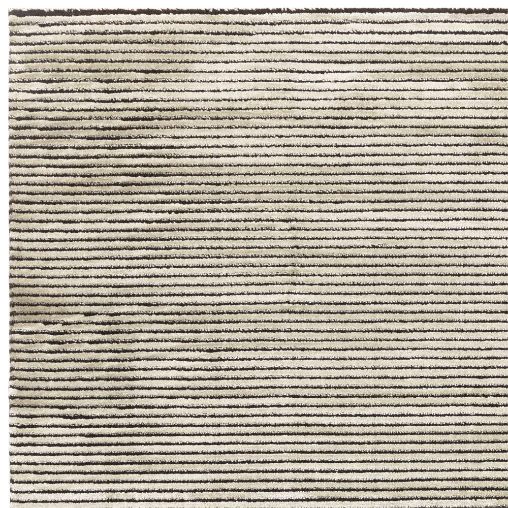 Plain Stripe Khaki Kuza Rug - 200cm x 290cm