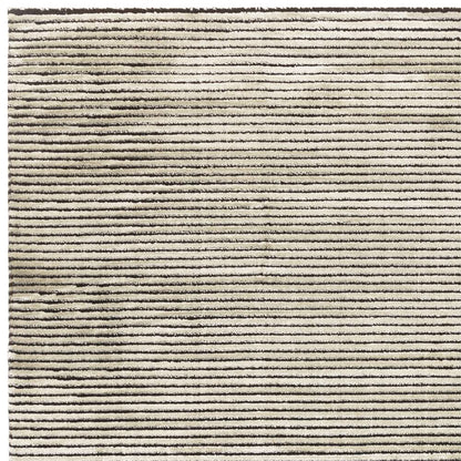 Plain Stripe Khaki Kuza Rug - 200cm x 290cm