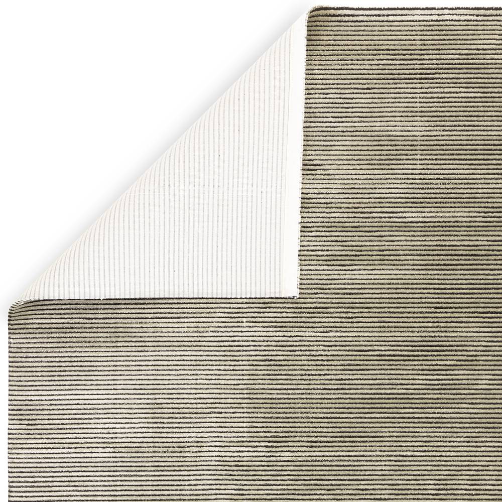Plain Stripe Khaki Kuza Rug - 200cm x 290cm