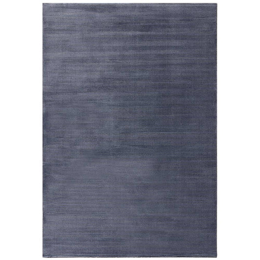 Plain Stripe Navy Kuza Rug - 200cm x 290cm