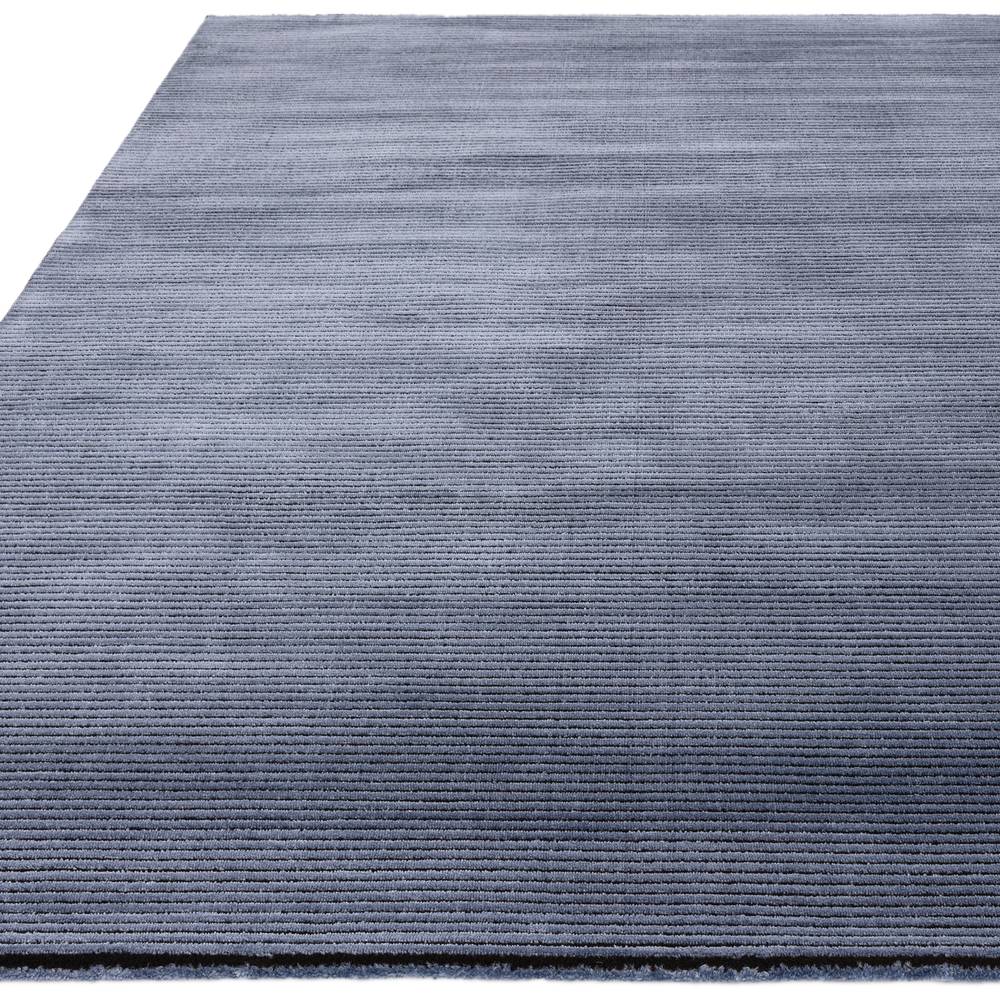Plain Stripe Navy Kuza Rug - 200cm x 290cm