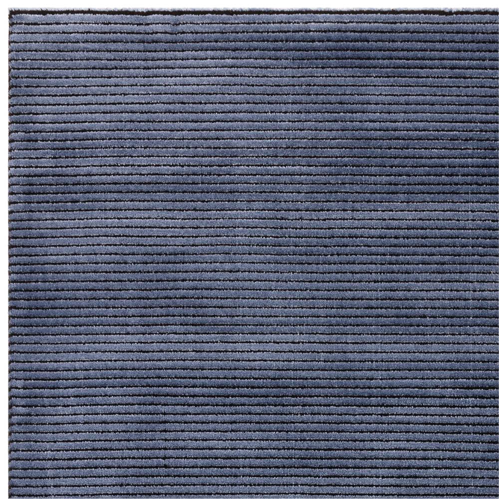 Plain Stripe Navy Kuza Rug - 200cm x 290cm