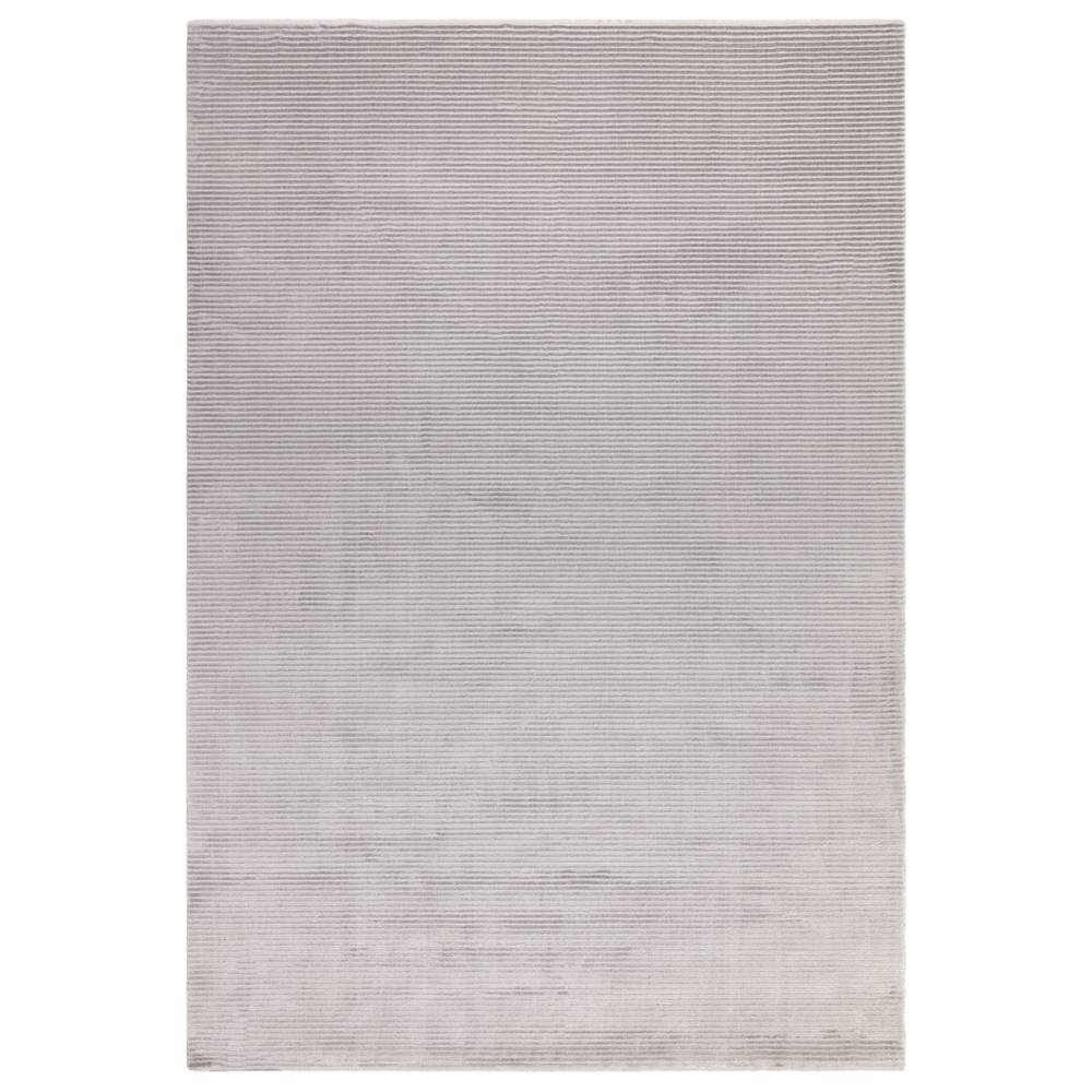 Plain Stripe Silver Kuza Rug - 200cm x 290cm