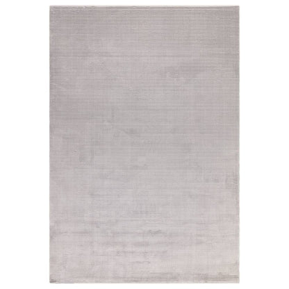 Plain Stripe Silver Kuza Rug - 200cm x 290cm