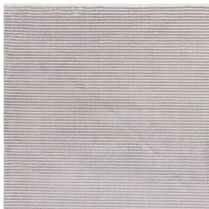 Plain Stripe Silver Kuza Rug - 200cm x 290cm
