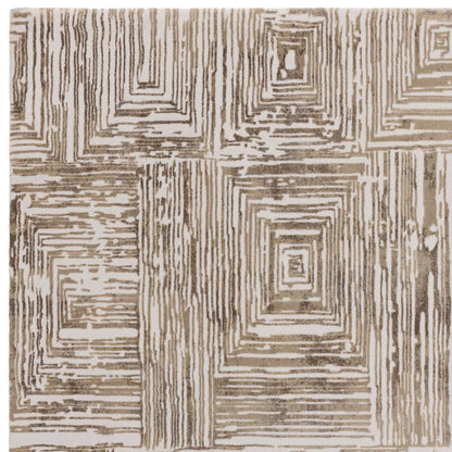 Portrait Beige Kuza Rug - 200cm x 290cm