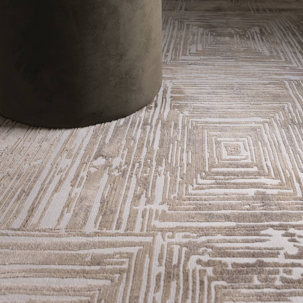 Portrait Beige Kuza Rug - 200cm x 290cm
