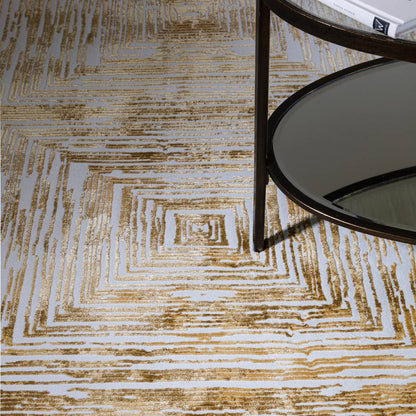 Portrait Gold Kuza Rug - 200cm x 290cm