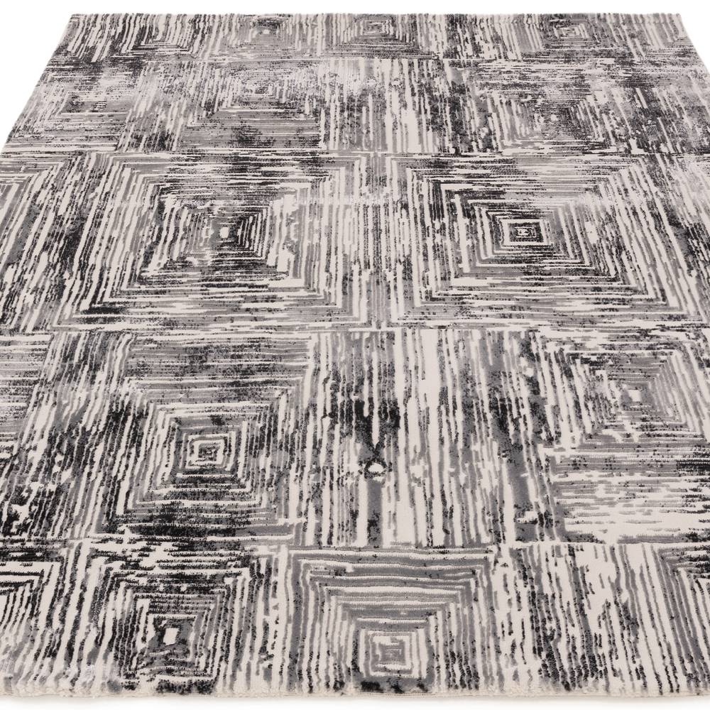 Portrait Grey Kuza Rug - 200cm x 290cm