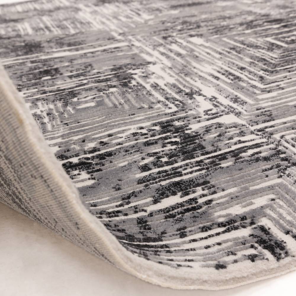 Portrait Grey Kuza Rug - 200cm x 290cm