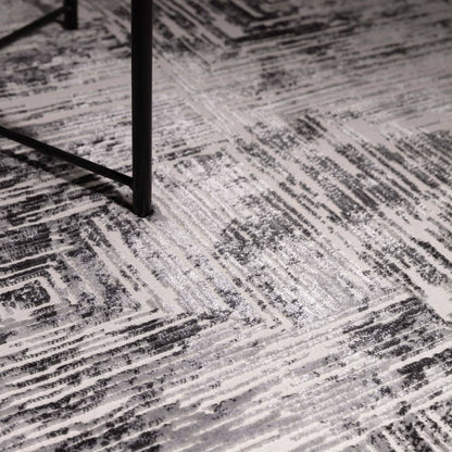 Portrait Grey Kuza Rug - 200cm x 290cm