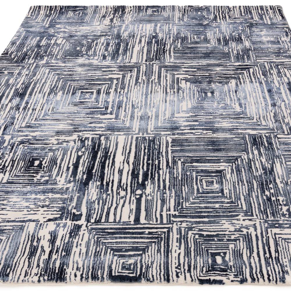 Portrait Navy Kuza Rug - 200cm x 290cm