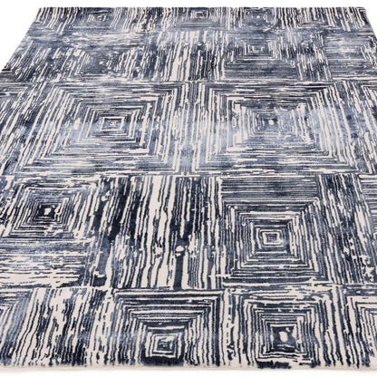 Portrait Navy Kuza Rug - 200cm x 290cm