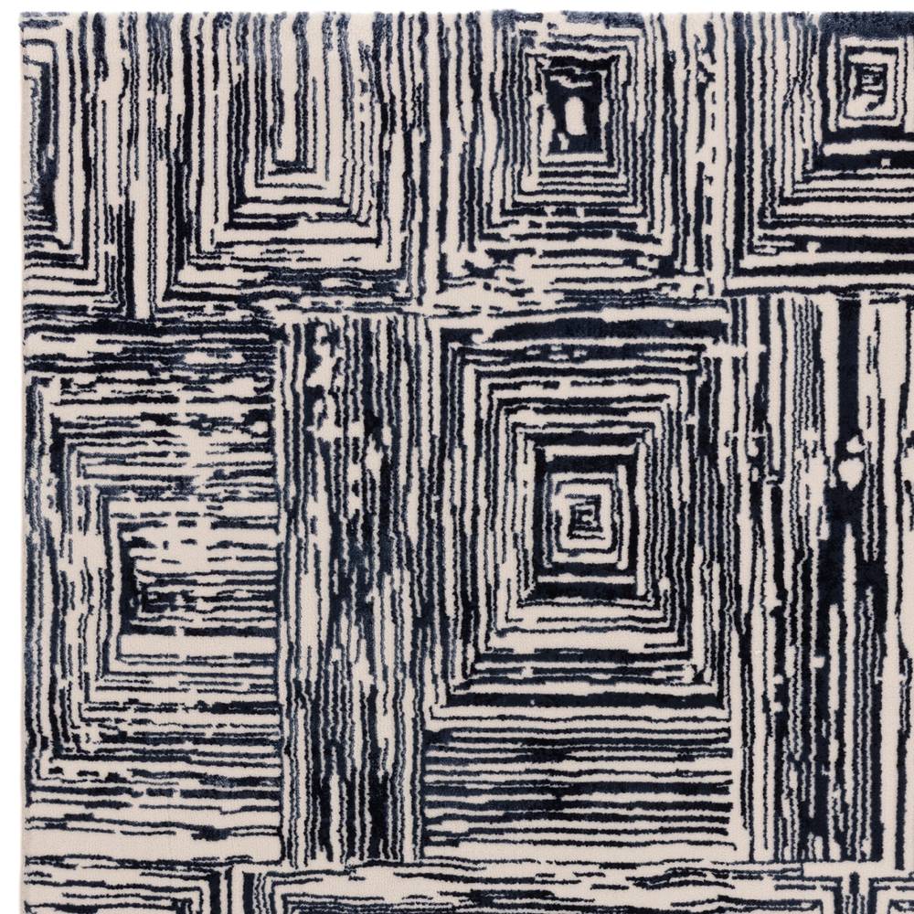 Portrait Navy Kuza Rug - 200cm x 290cm