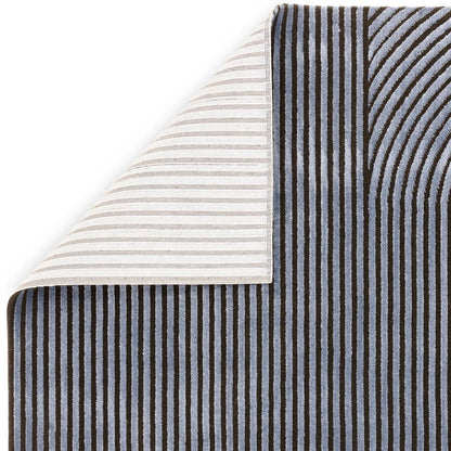 Shape Black / Navy Kuza Rug - 160cm x 230cm