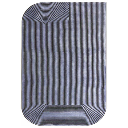 Shape Black / Navy Kuza Rug - 160cm x 230cm