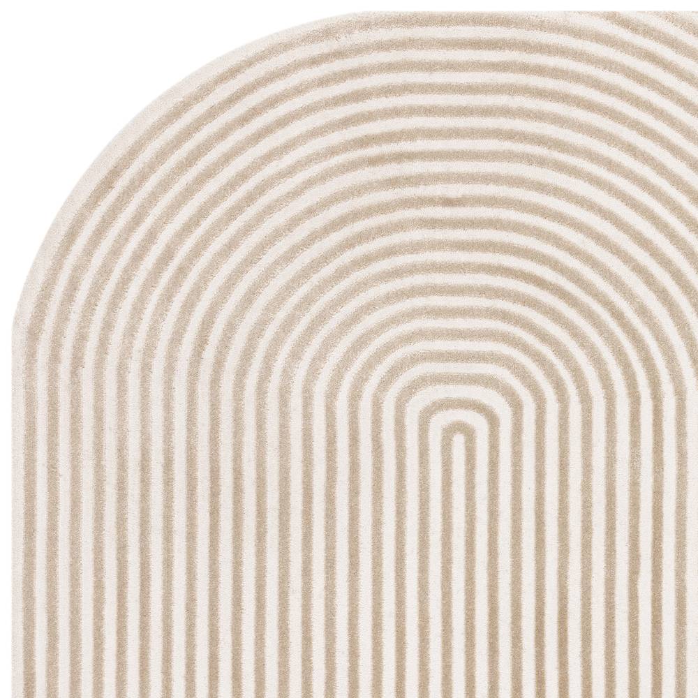 Shape Gold / Cream Kuza Rug - 200cm x 290cm