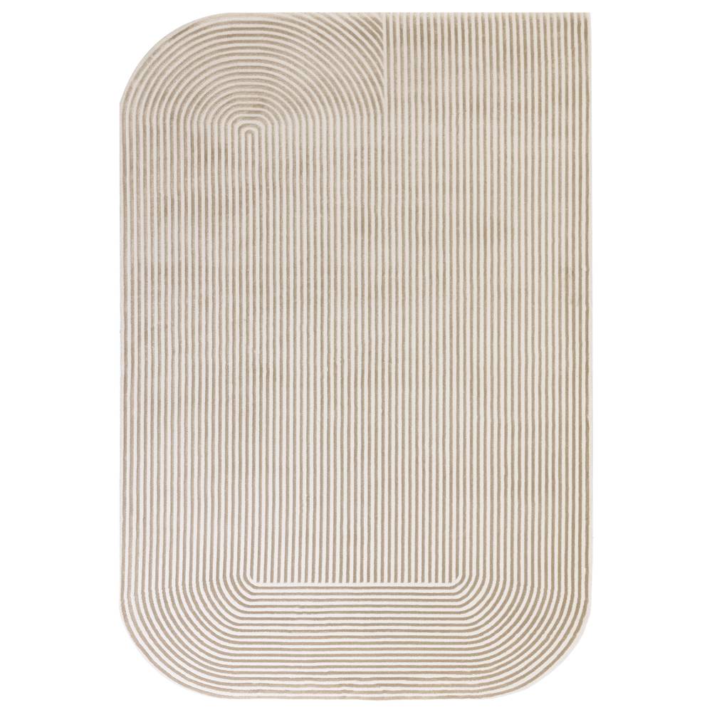 Shape Gold / Cream Kuza Rug - 200cm x 290cm
