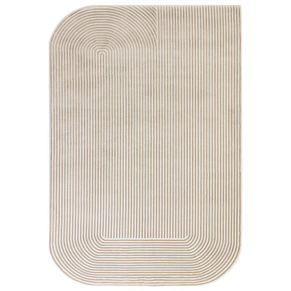 Shape Gold / Cream Kuza Rug - 200cm x 290cm