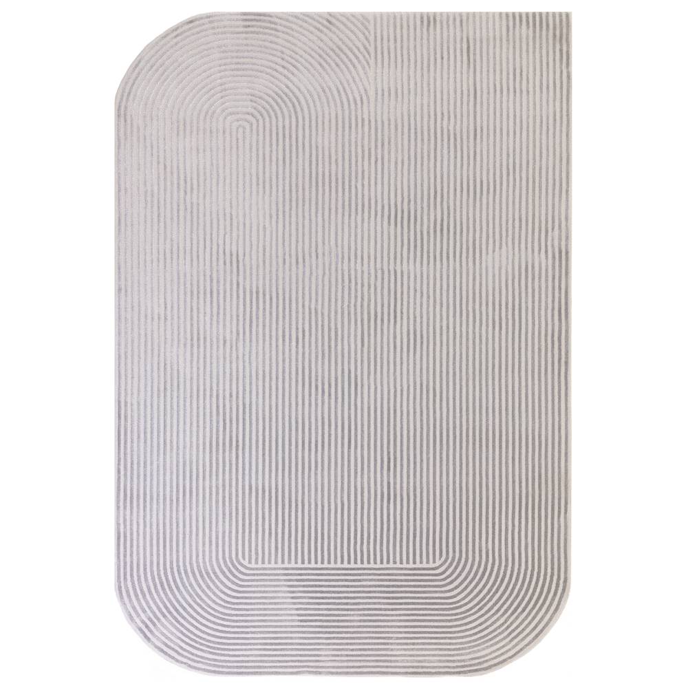 Shape Silver / Grey Kuza Rug - 120cm x 170cm