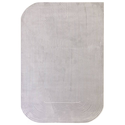 Shape Silver / Grey Kuza Rug - 120cm x 170cm