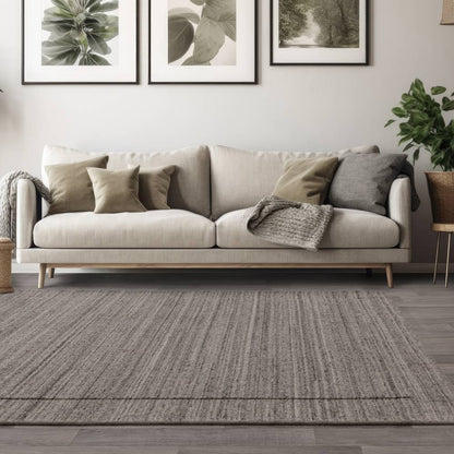 Charcoal Larson Rug - 200cm x 300cm