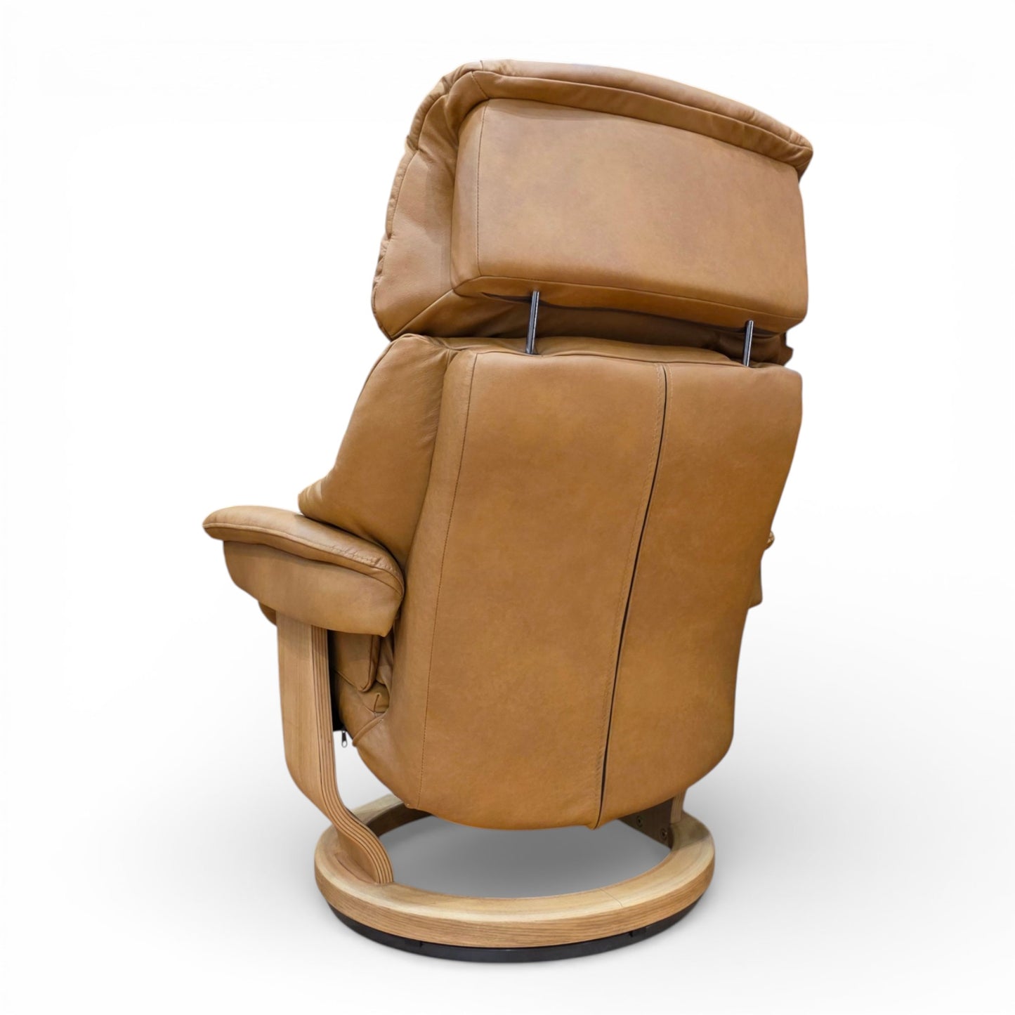 Konsul Leather Swivel Manual Recliner Chair