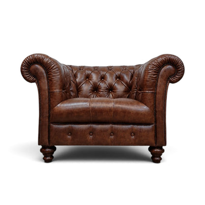 Chadderton Leather Chesterfield Armchair
