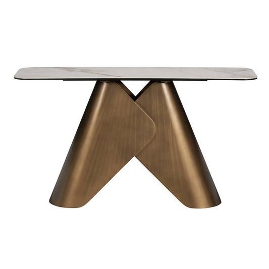 Lena 130cm Ceramic Glass Console Table - Pieces For Places