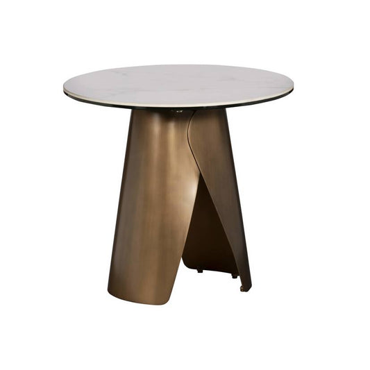 Lena Bronze & Ceramic Glass Lamp Table - Pieces For Places