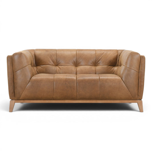 Leo Brown Italian Leather - 2 Seater Sofa
