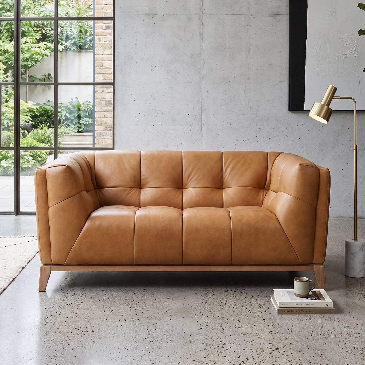 Leo Tan Italian Leather - 2 Seater Sofa