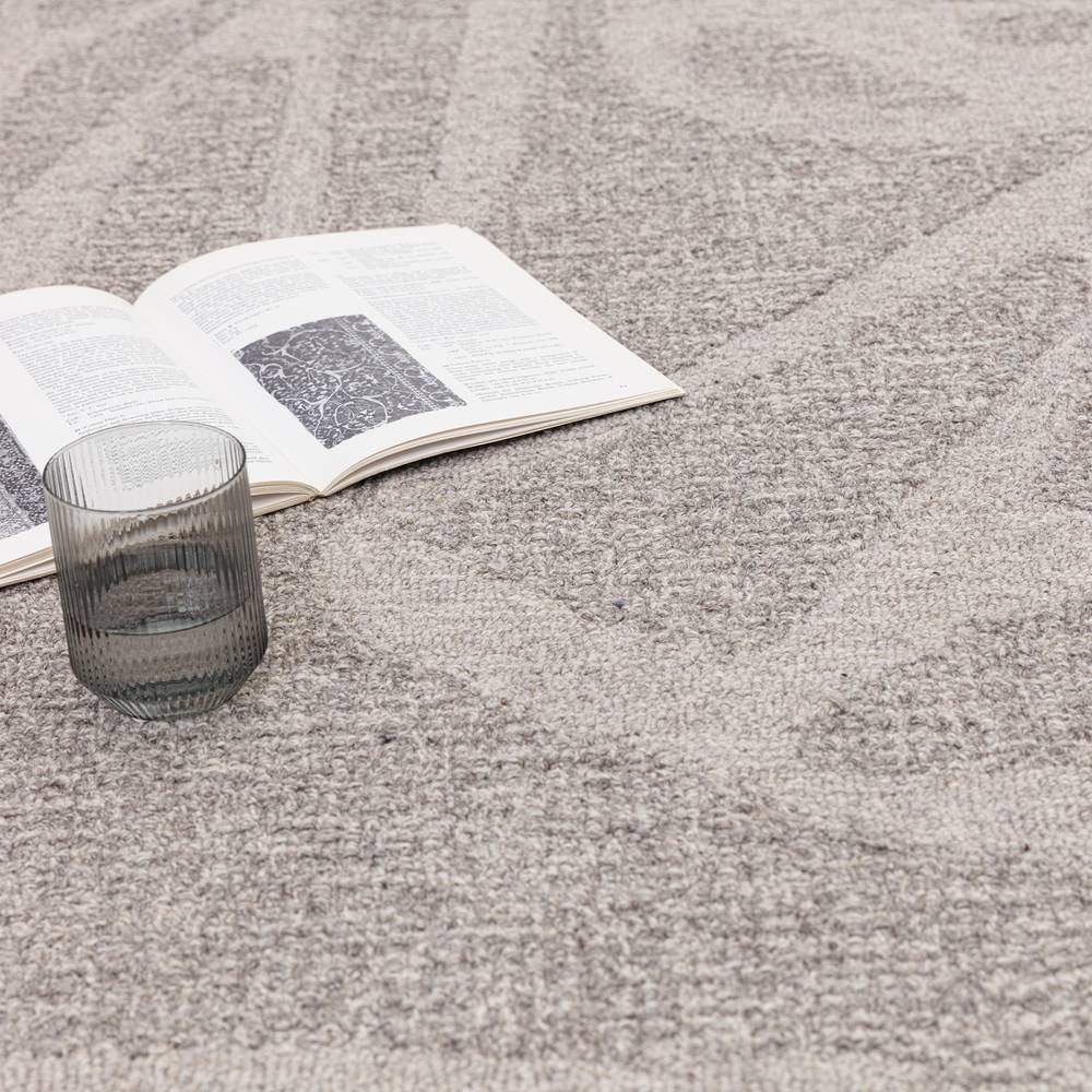 Stone Grey Loxley Rug - 200cm x 290cm