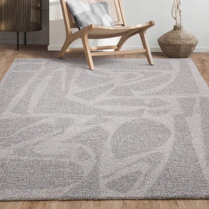 Stone Grey Loxley Rug - 200cm x 290cm
