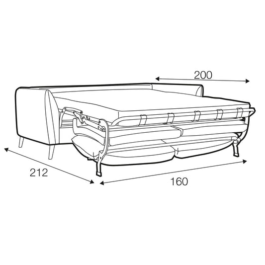 Lucy - 4 Seater Sofa Bed - Pieces For Places
