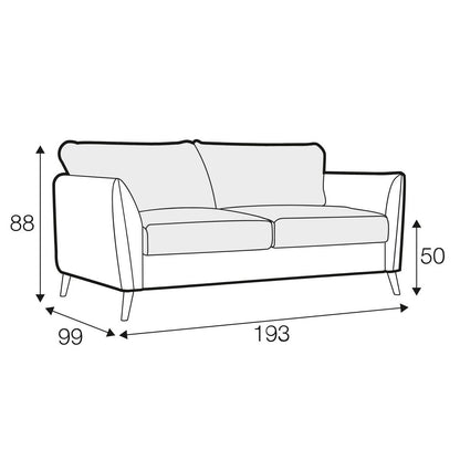 Lucy - 3 Seater Sofa Bed - Pieces For Places