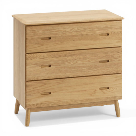Malmback Oak 3 Drawer Chest