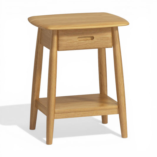 Malmback Oak Bedside Table