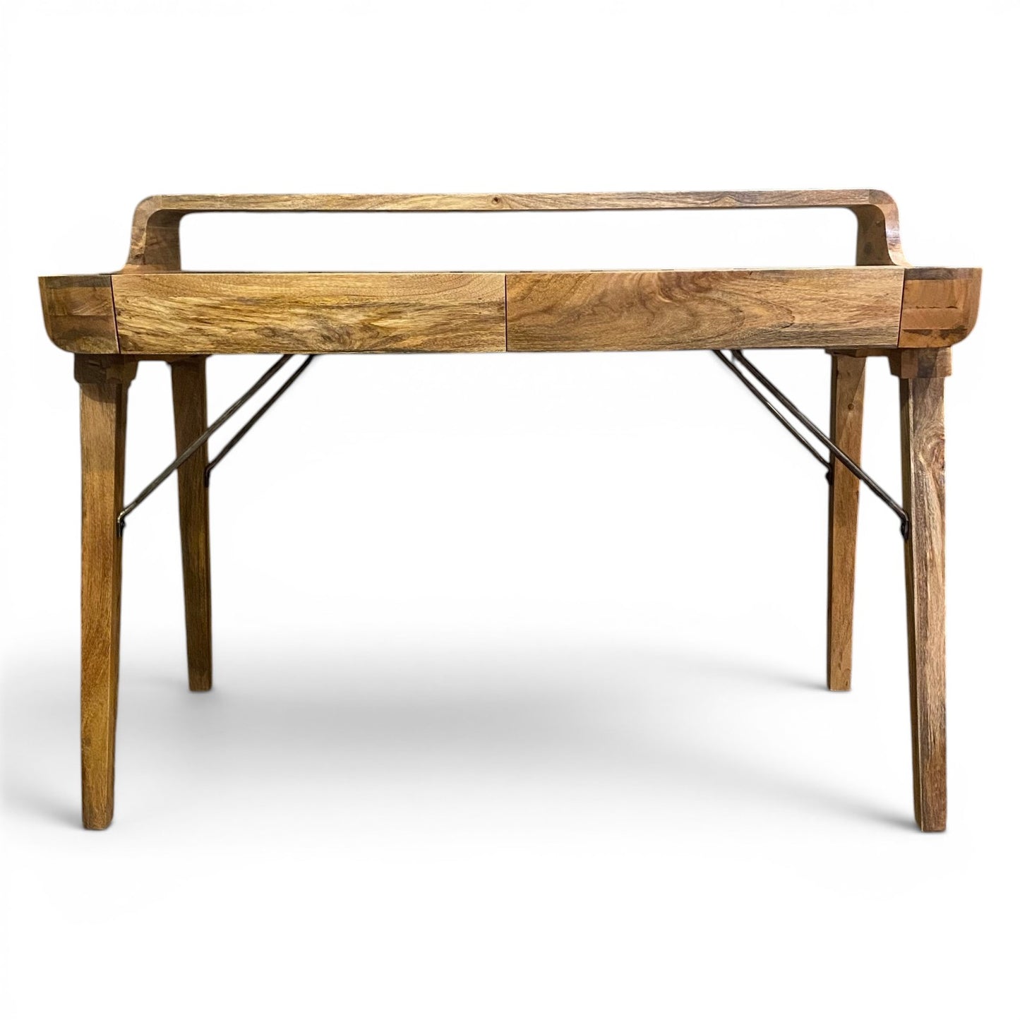 Mango Wood & Metal Study Desk