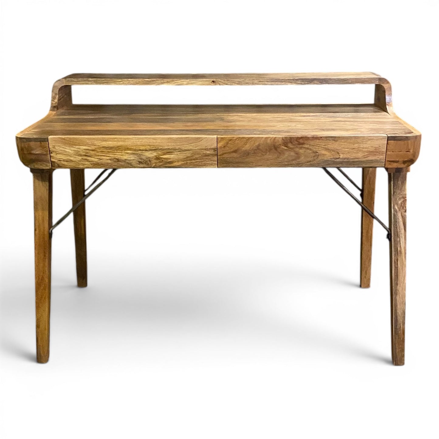 Mango Wood & Metal Study Desk