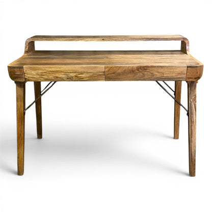 Mango Wood & Metal Study Desk