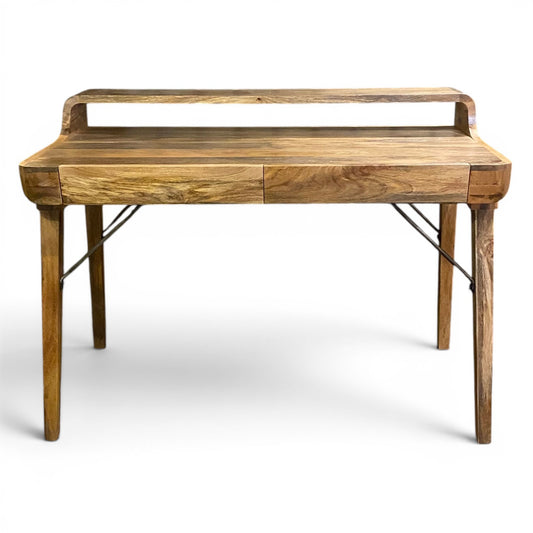 Mango Wood & Metal Study Desk