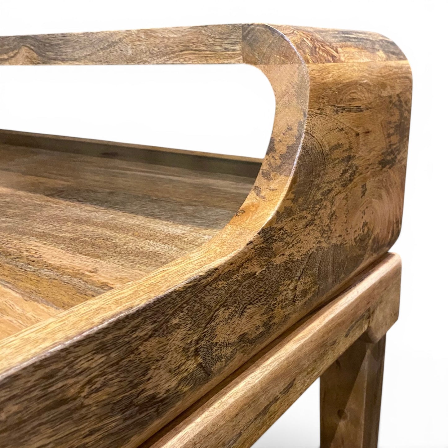 Mango Wood & Metal Study Desk