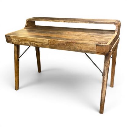 Mango Wood & Metal Study Desk