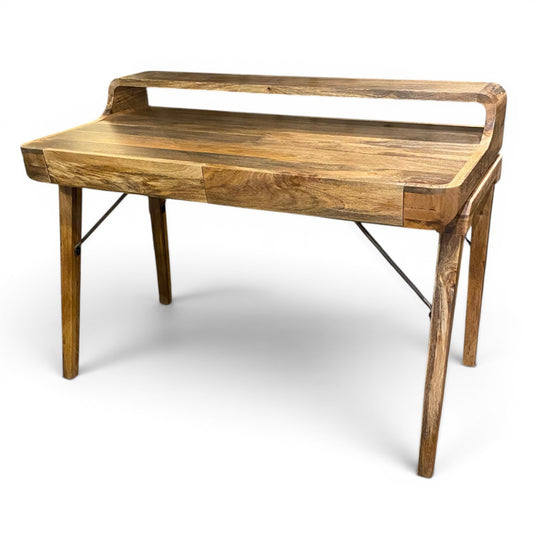 Mango Wood & Metal Study Desk