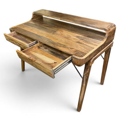 Mango Wood & Metal Study Desk